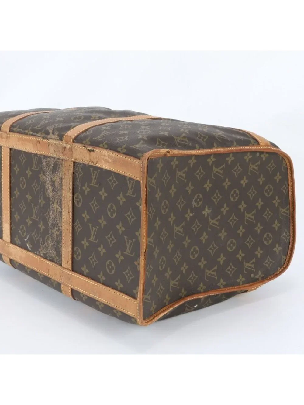 Louis Vuitton Monogram Sac Chasseur 55 Leather Boston Bag Tote Travel